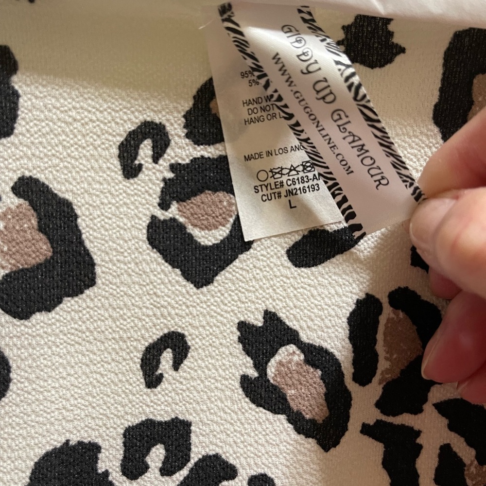 Leopard print tunic